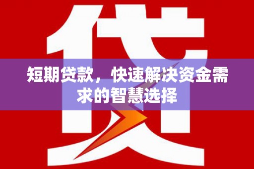 遂宁短期贷款，快速解决资金需求的智慧选择