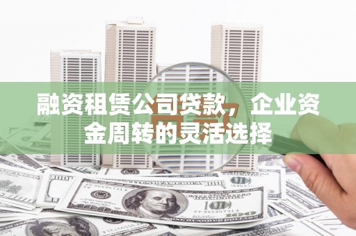 丽水融资租赁公司贷款，企业资金周转的灵活选择