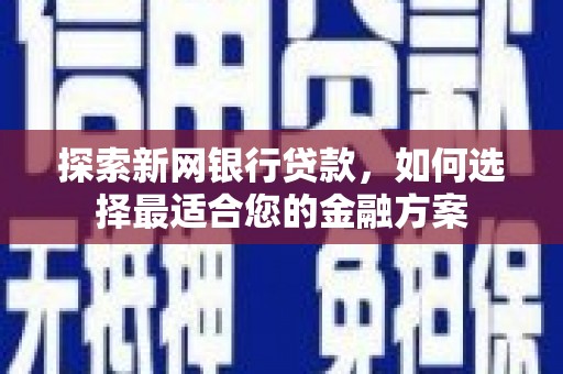 汉源探索新网银行贷款，如何选择最适合您的金融方案