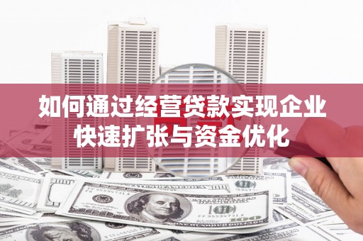 嘉禾如何通过经营贷款实现企业快速扩张与资金优化