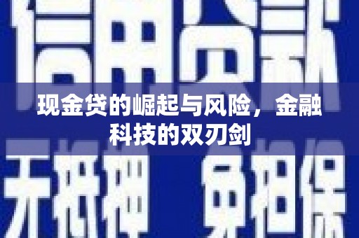 鼓山现金贷的崛起与风险，金融科技的双刃剑