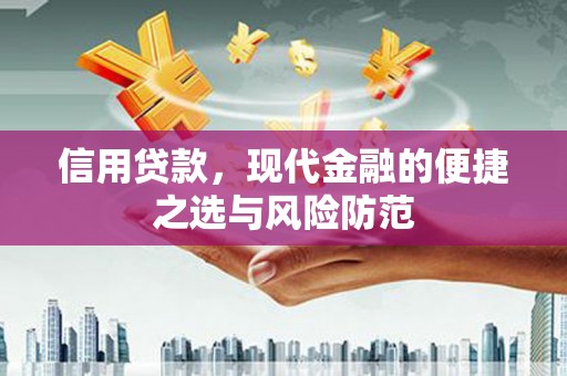 枝江信用贷款，现代金融的便捷之选与风险防范