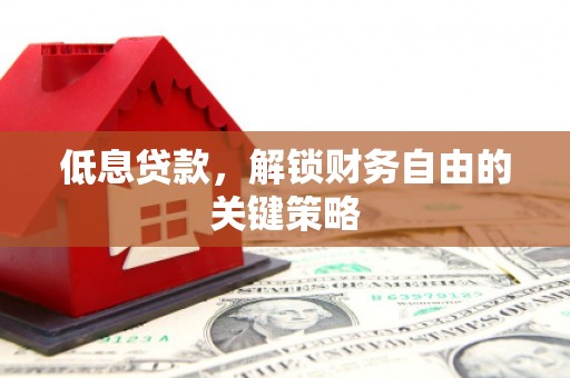 云岩低息贷款，解锁财务自由的关键策略