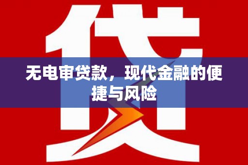 奎文无电审贷款，现代金融的便捷与风险