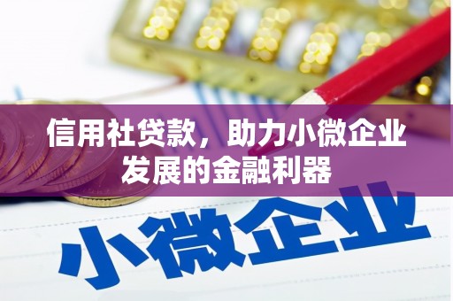 黄江信用社贷款，助力小微企业发展的金融利器