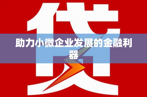 佳冬助力小微企业发展的金融利器