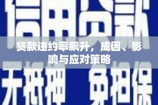 甘井子贷款违约率飙升，成因、影响与应对策略